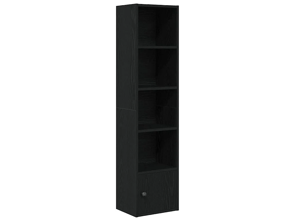 Bibliothèque chêne noir 31x24x127 cm bois d'ingénierie