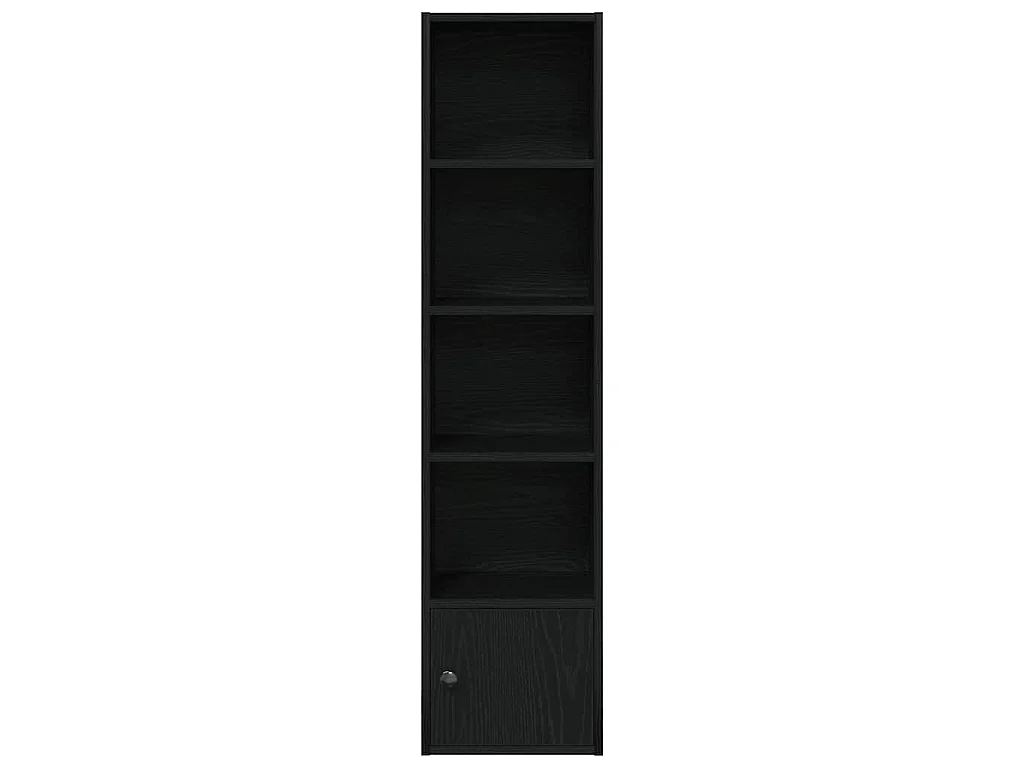Bibliothèque chêne noir 31x24x127 cm bois d'ingénierie