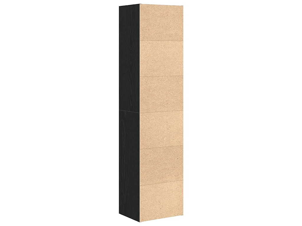 Bibliothèque chêne noir 31x24x127 cm bois d'ingénierie