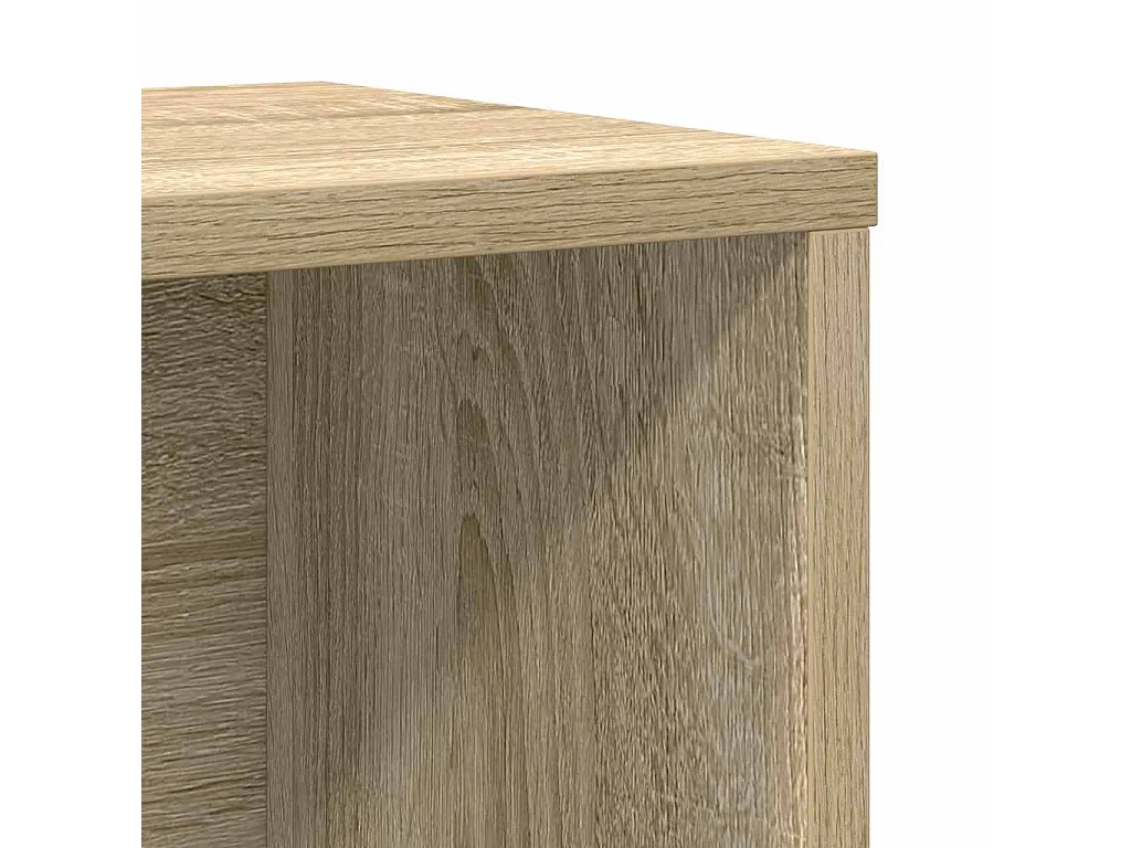 Bibliothèque chêne sonoma 60x24x85 cm bois d'ingénierie