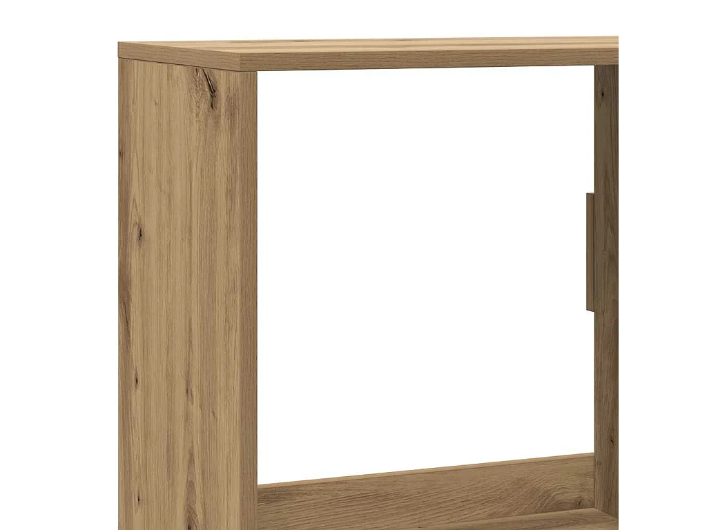 Bibliothèque chêne artisanal 100x33x155,5 cm bois d'ingénierie