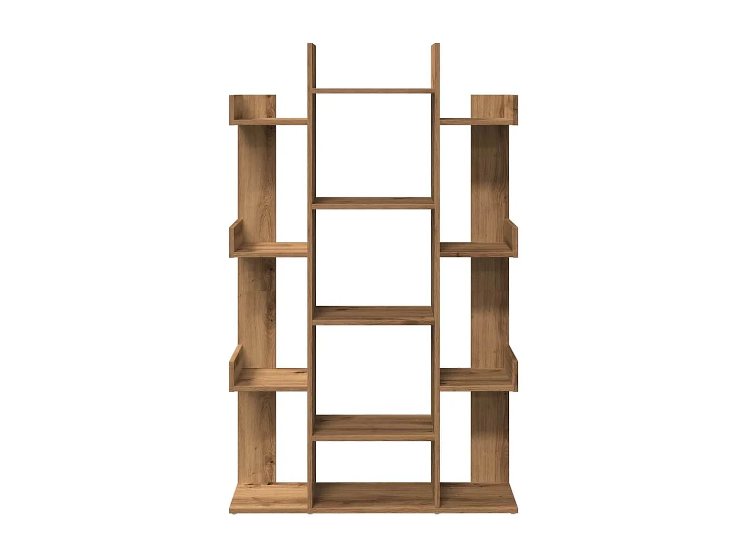 Bibliothèque chêne artisanal 86x25,5x140 cm bois d'ingénierie