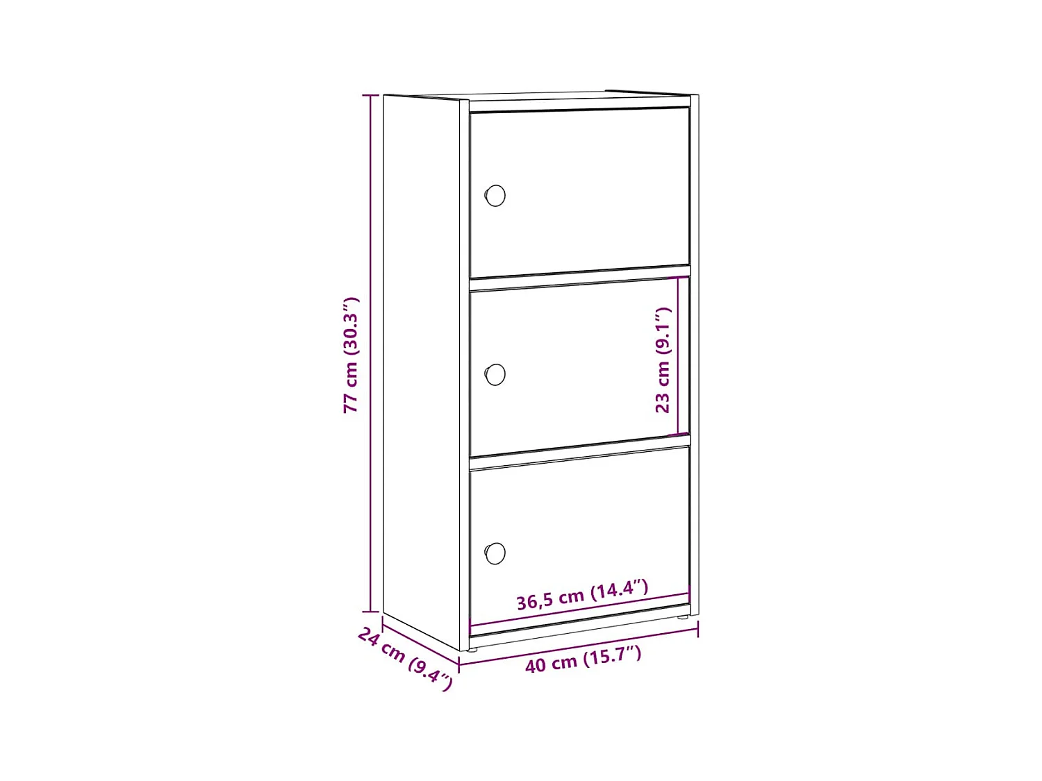 Bücherregal Altholz-Optik 40x24x77 cm Holzwerkstoff