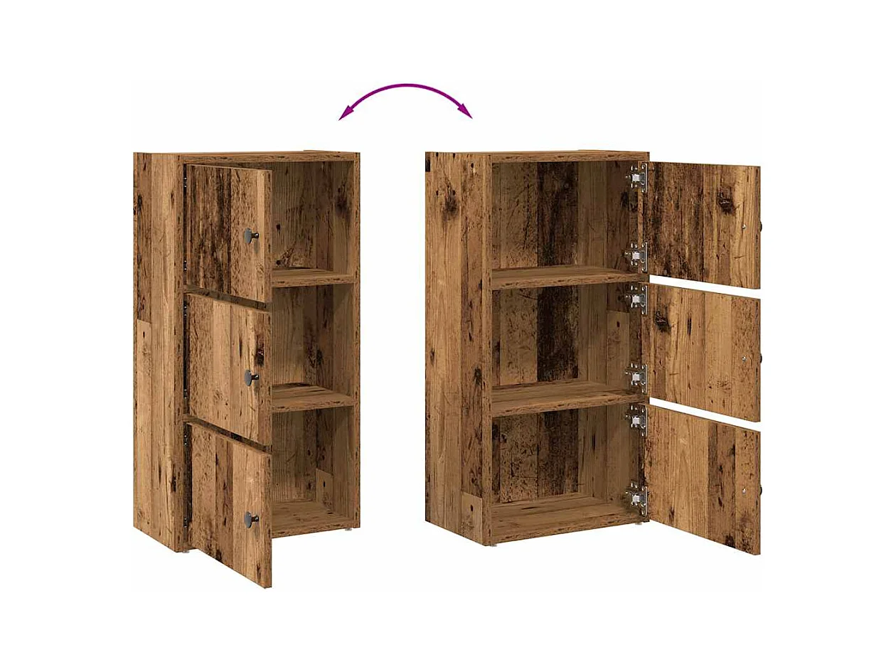 Bücherregal Altholz-Optik 40x24x77 cm Holzwerkstoff