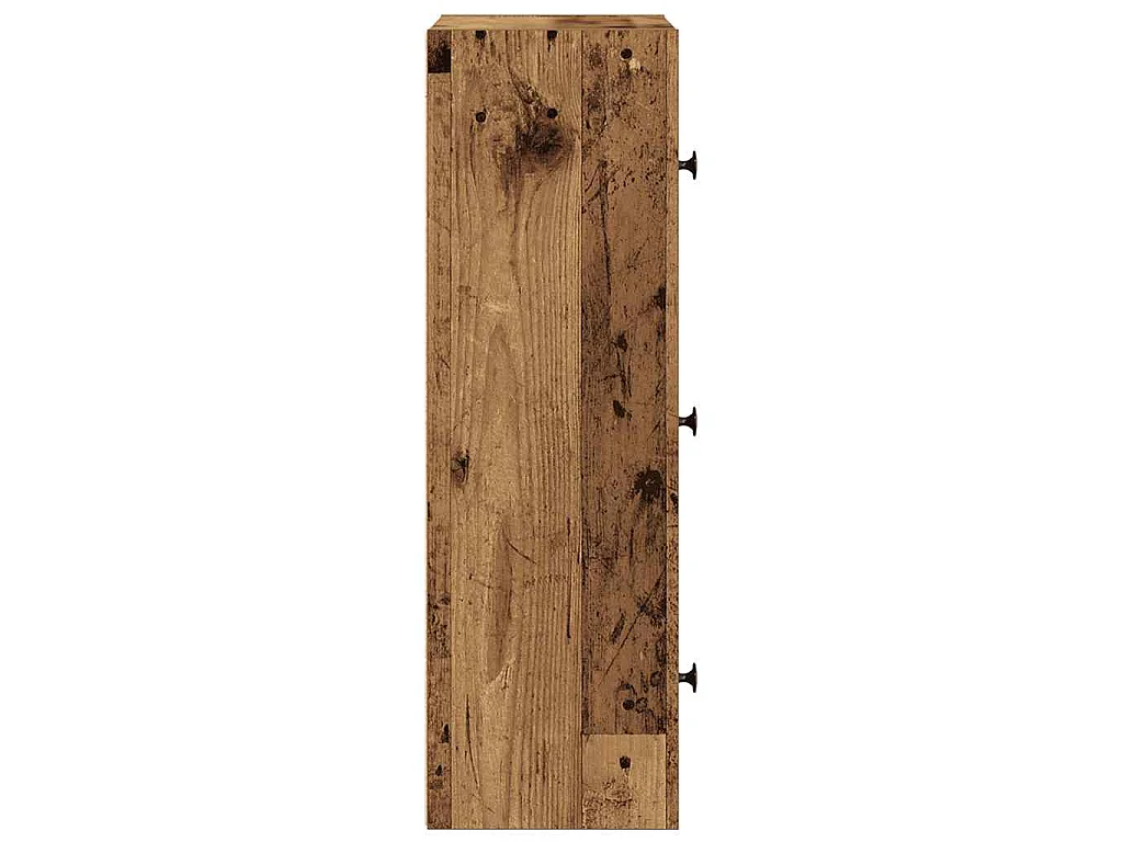 Bibliothèque vieux bois 40x24x77 cm bois d'ingénierie