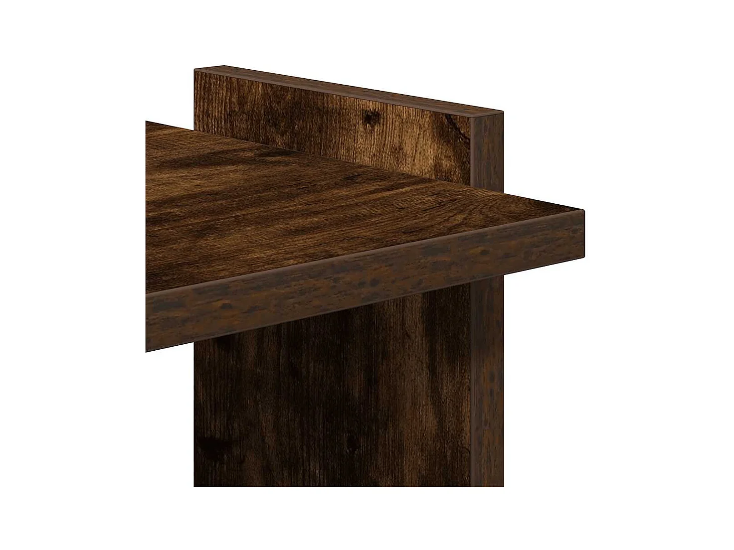 Bücherregal 3 Böden Räuchereiche 60x30x120 cm Holzwerkstoff