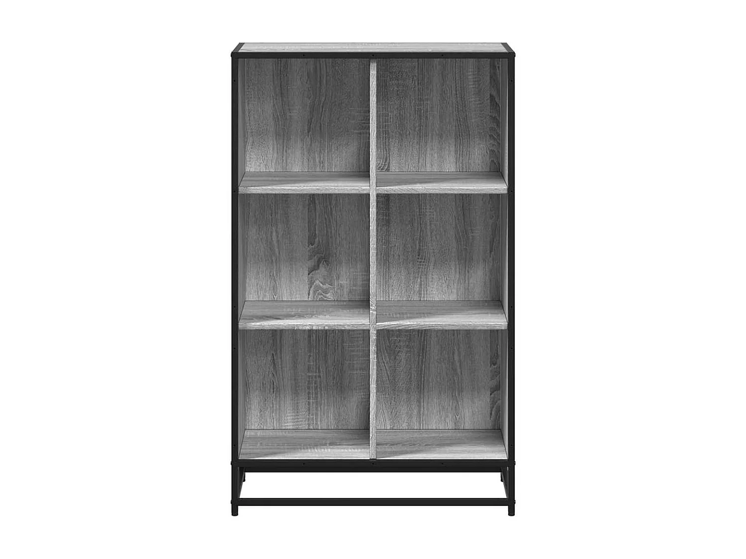 Boekenkast 65,5x33x107,5cm bewerkt hout grijs sonoma eikenkleur