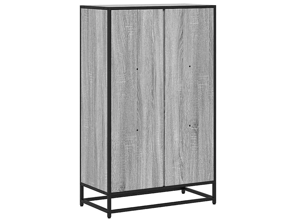 Boekenkast 65,5x33x107,5cm bewerkt hout grijs sonoma eikenkleur