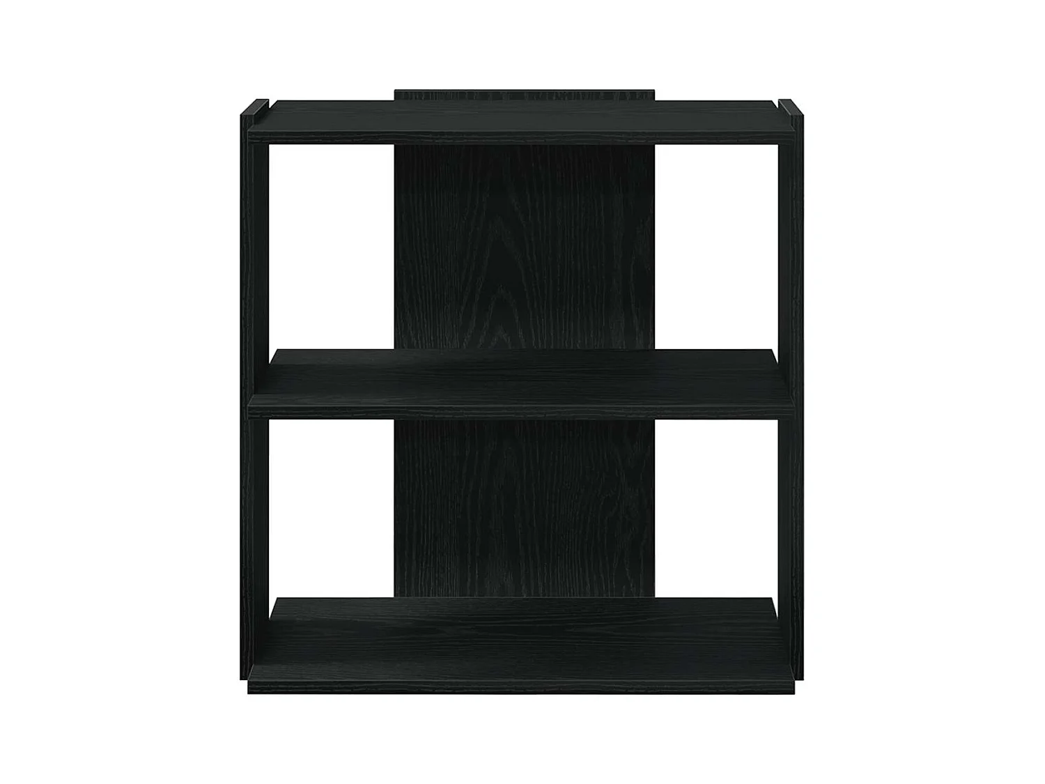 Bücherregal 3 Böden Schwarz 60x30x60 cm Holzwerkstoff