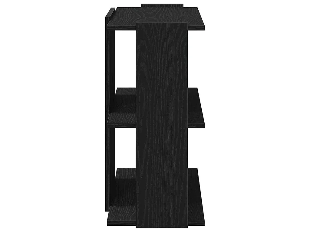 Estante c/ 3 prateleiras 60x30x60 cm derivados de madeira preto