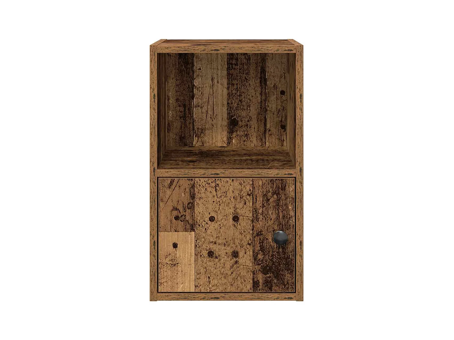 Boekenkast 31x24x52 cm bewerkt hout oud houtkleurig