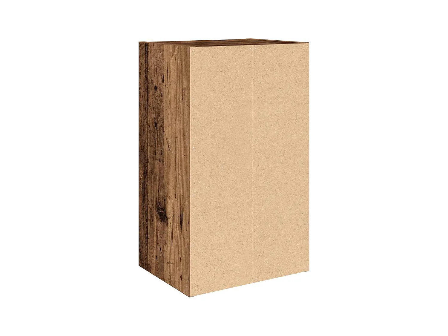 Boekenkast 31x24x52 cm bewerkt hout oud houtkleurig