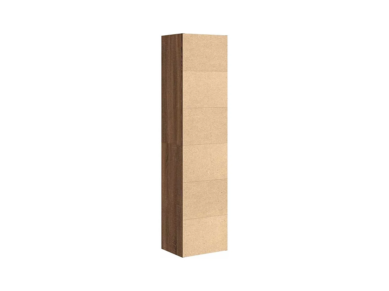 Bibliothèque chêne marron 31x24x127 cm bois d'ingénierie