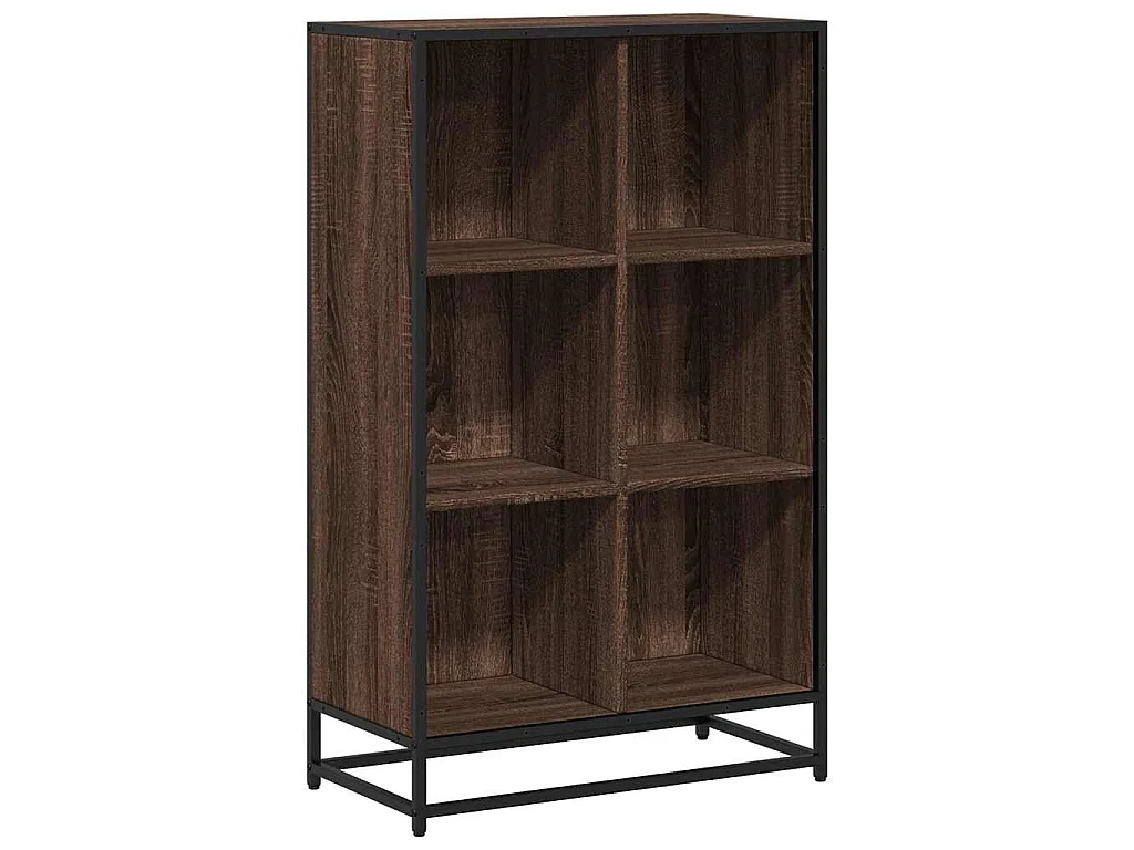 Boekenkast 65,5x33x107,5 cm bewerkt hout bruin eikenkleur