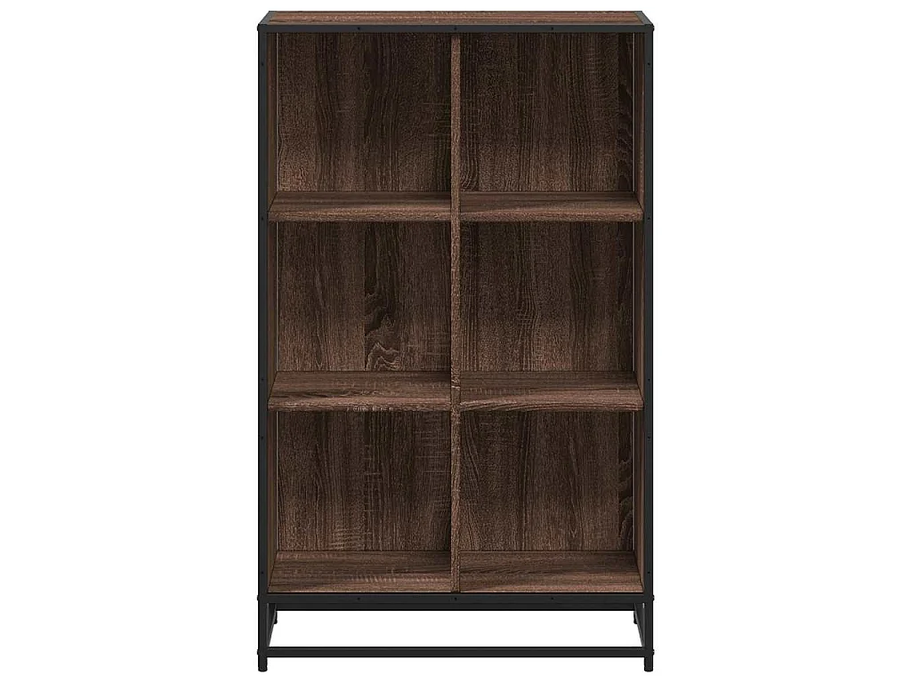 Boekenkast 65,5x33x107,5 cm bewerkt hout bruin eikenkleur