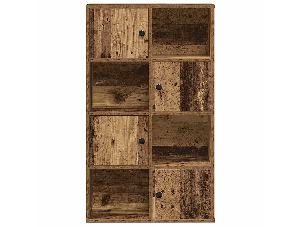 Boekenkast 60x24x101,5 cm bewerkt hout oud houtkleurig