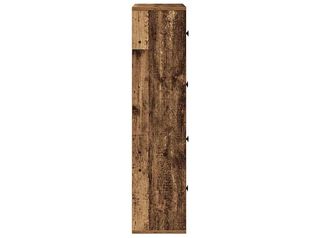 Boekenkast 60x24x101,5 cm bewerkt hout oud houtkleurig