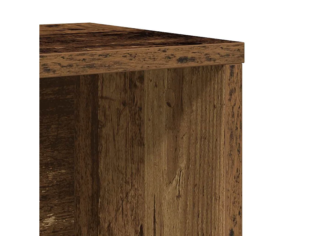 Boekenkast 60x24x101,5 cm bewerkt hout oud houtkleurig