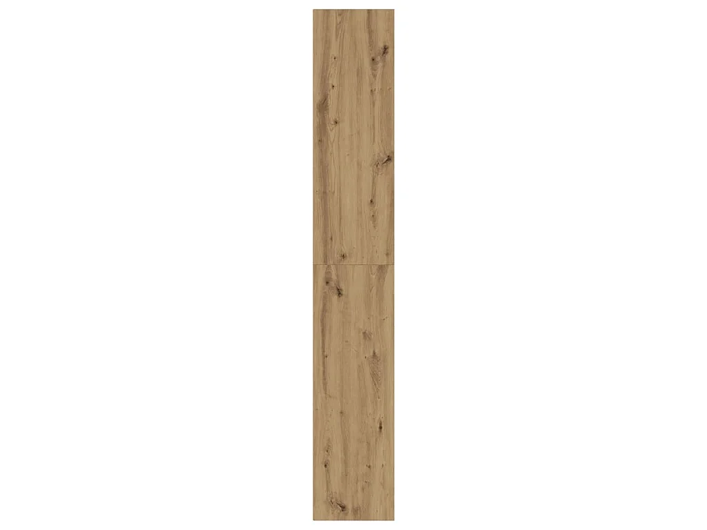 Boekenkast 80x30x189 cm bewerkt hout artisanaal eikenkleur