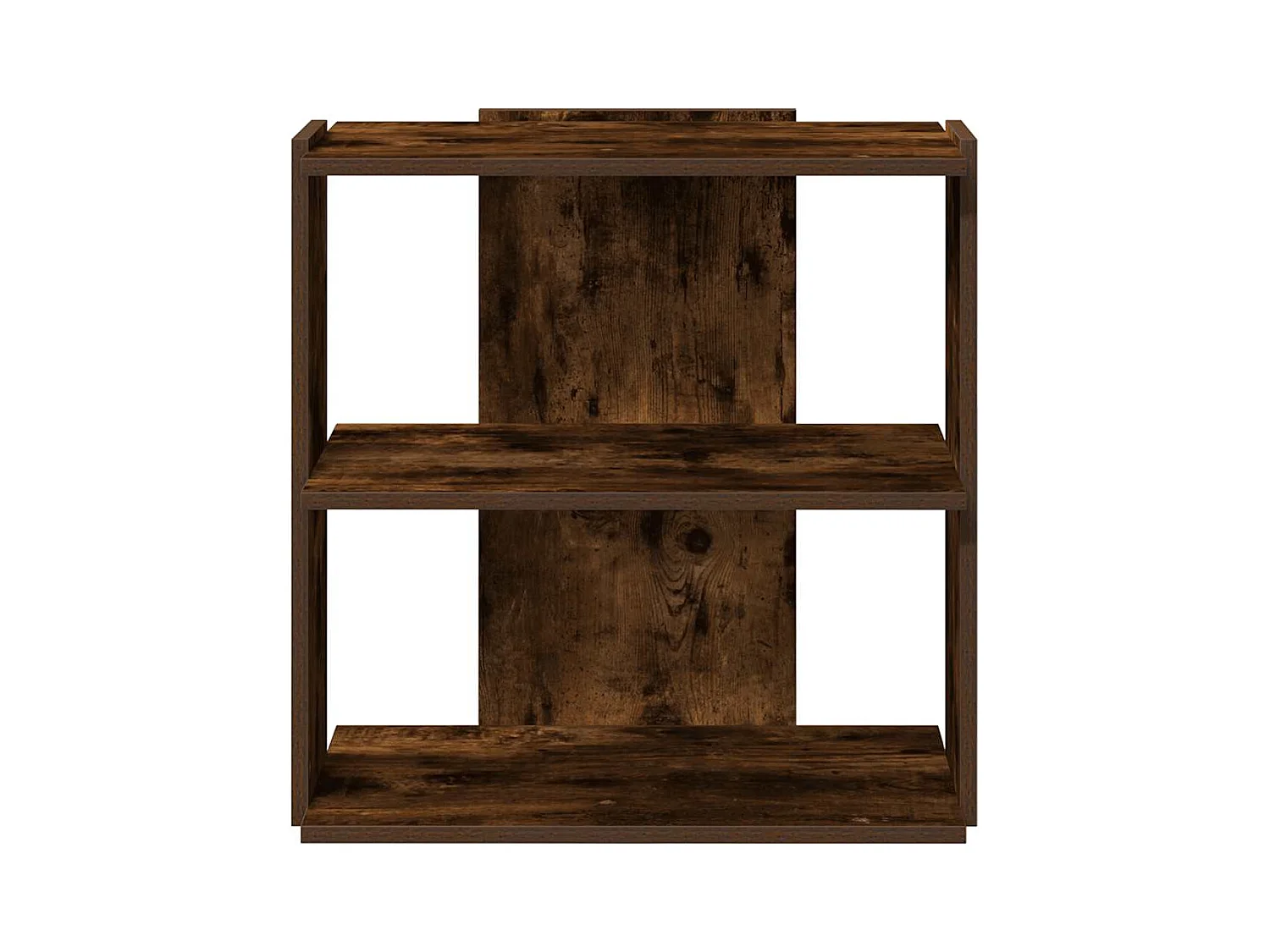 Bücherregal 3 Böden Räuchereiche 60x30x60 cm Holzwerkstoff