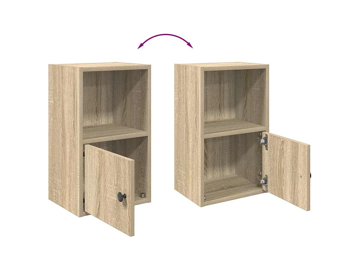 Estantería de madera de ingeniería roble sonoma 31x24x52 cm