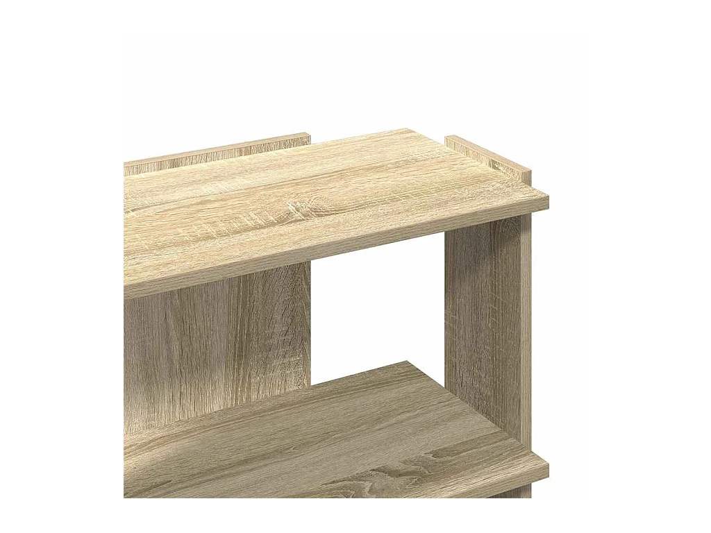 Bücherregal 3 Böden Sonoma-Eiche 60x30x60 cm Holzwerkstoff