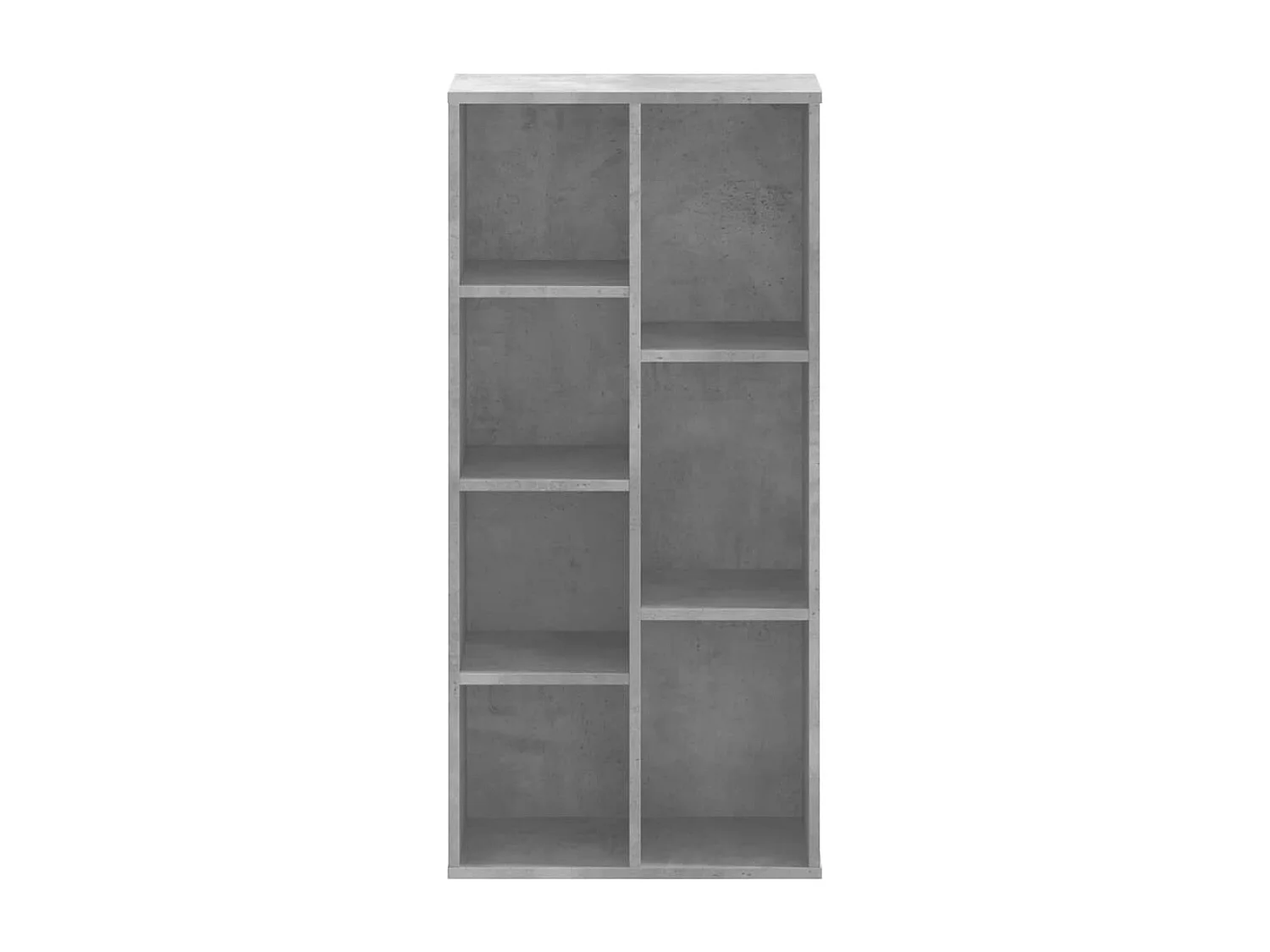 Boekenkast 50x25x105 cm bewerkt hout betongrijs
