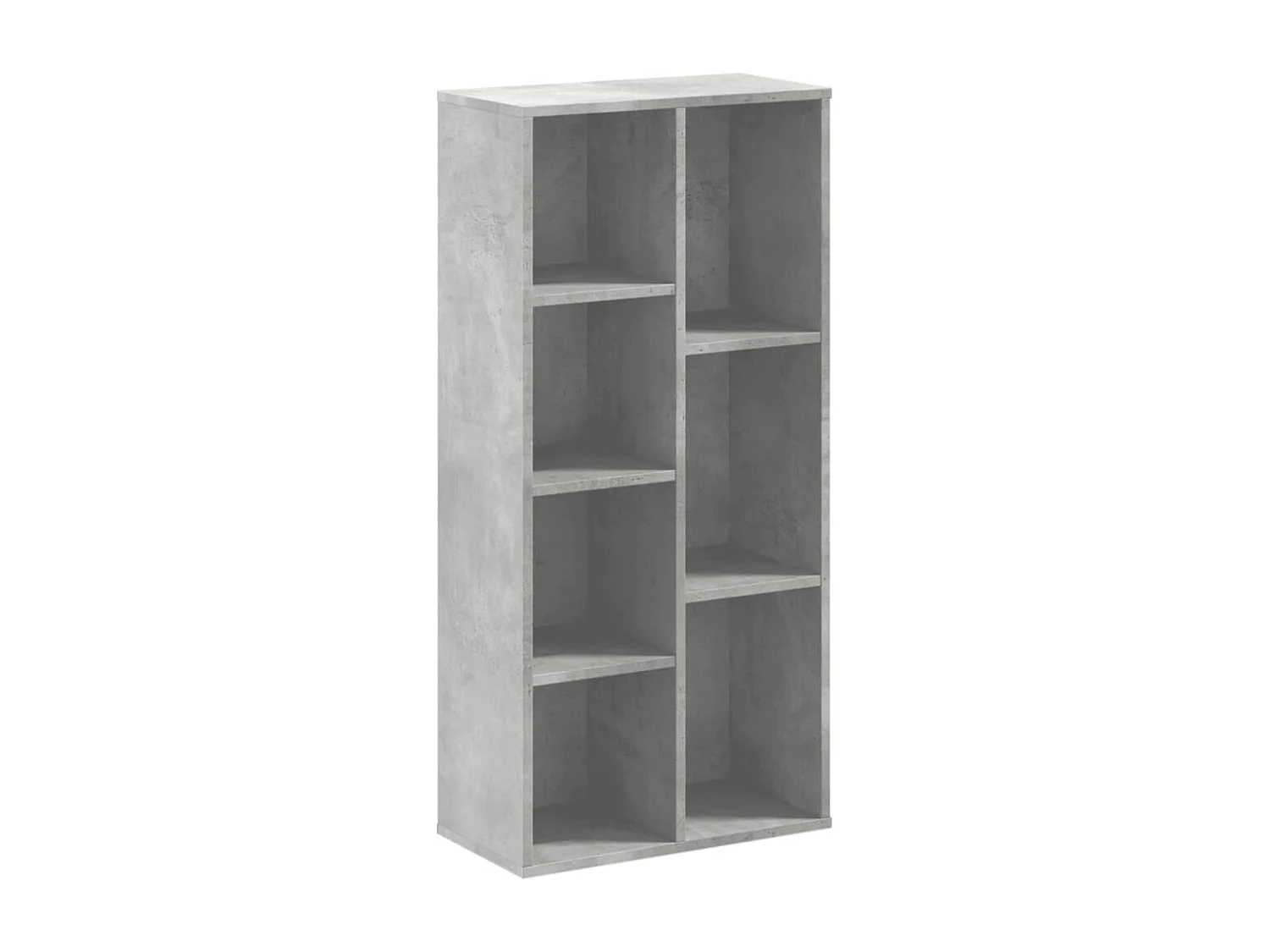 Bücherregal Betongrau 50x25x105 cm Holzwerkstoff
