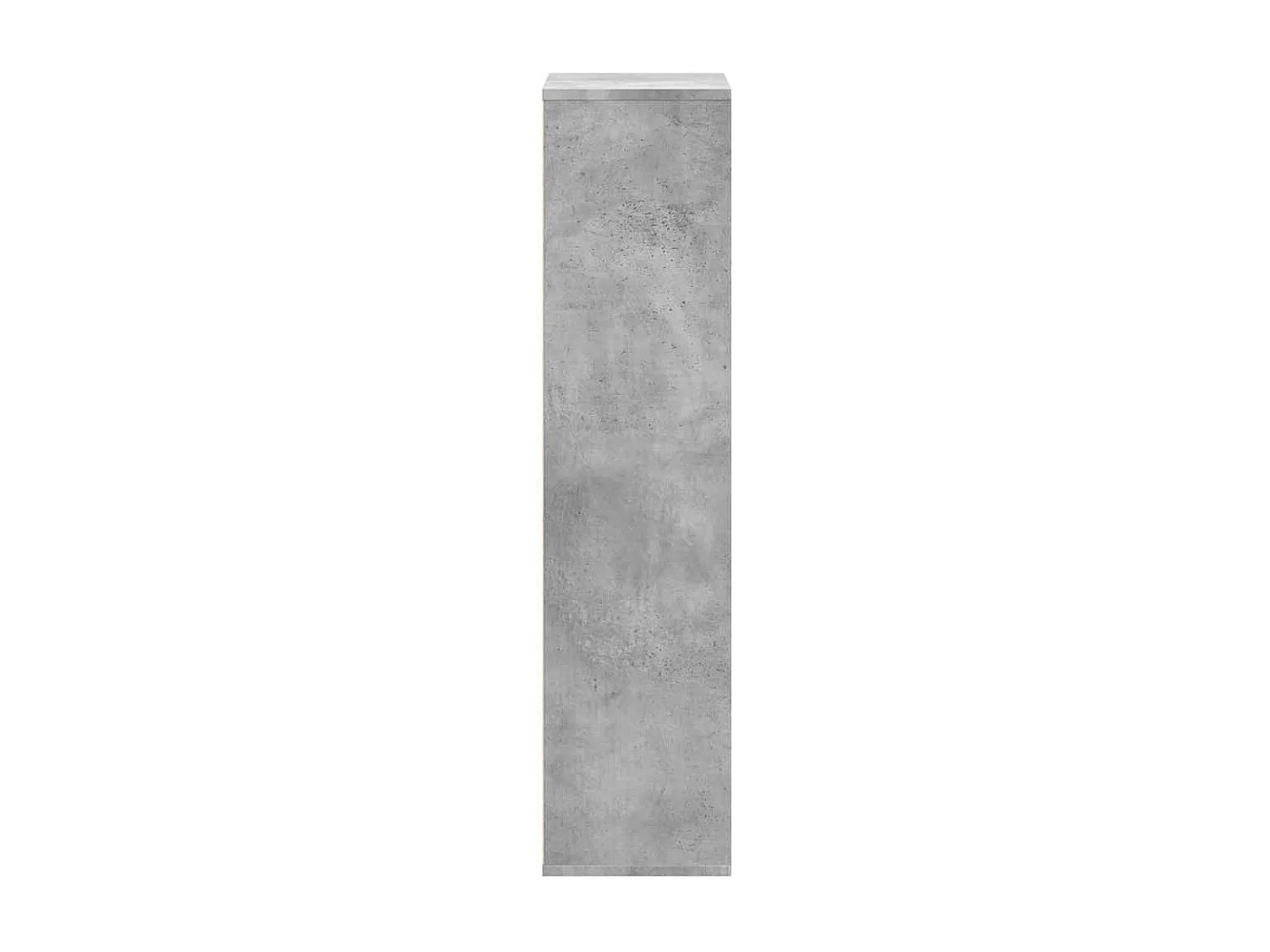 Bücherregal Betongrau 50x25x105 cm Holzwerkstoff