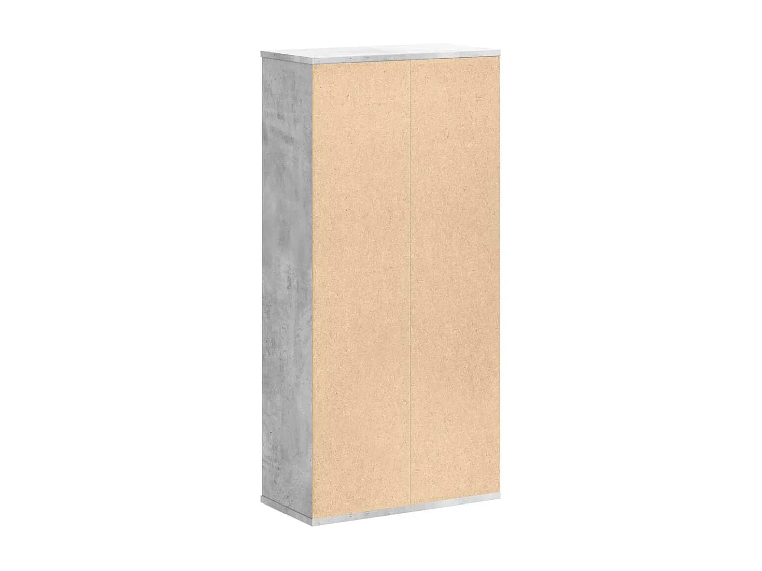 Bücherregal Betongrau 50x25x105 cm Holzwerkstoff