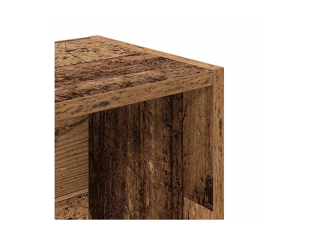 Bibliothèque vieux bois 31x24x102 cm bois d'ingénierie