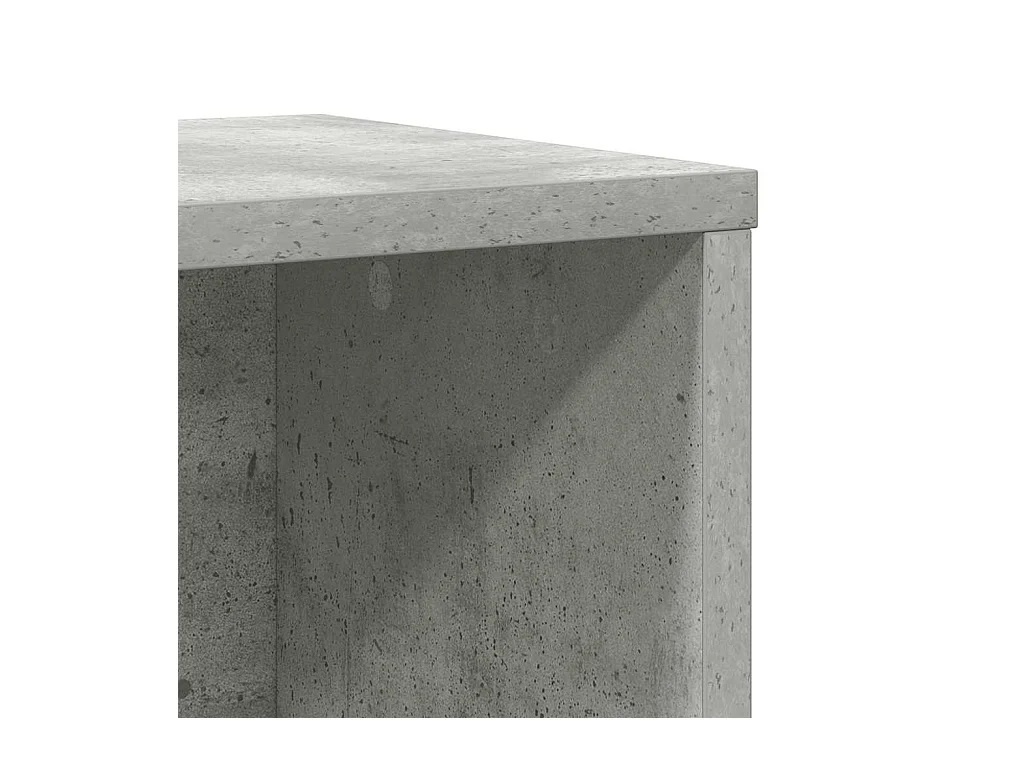 Bücherregal Betongrau 60x24x101,5 cm Holzwerkstoff