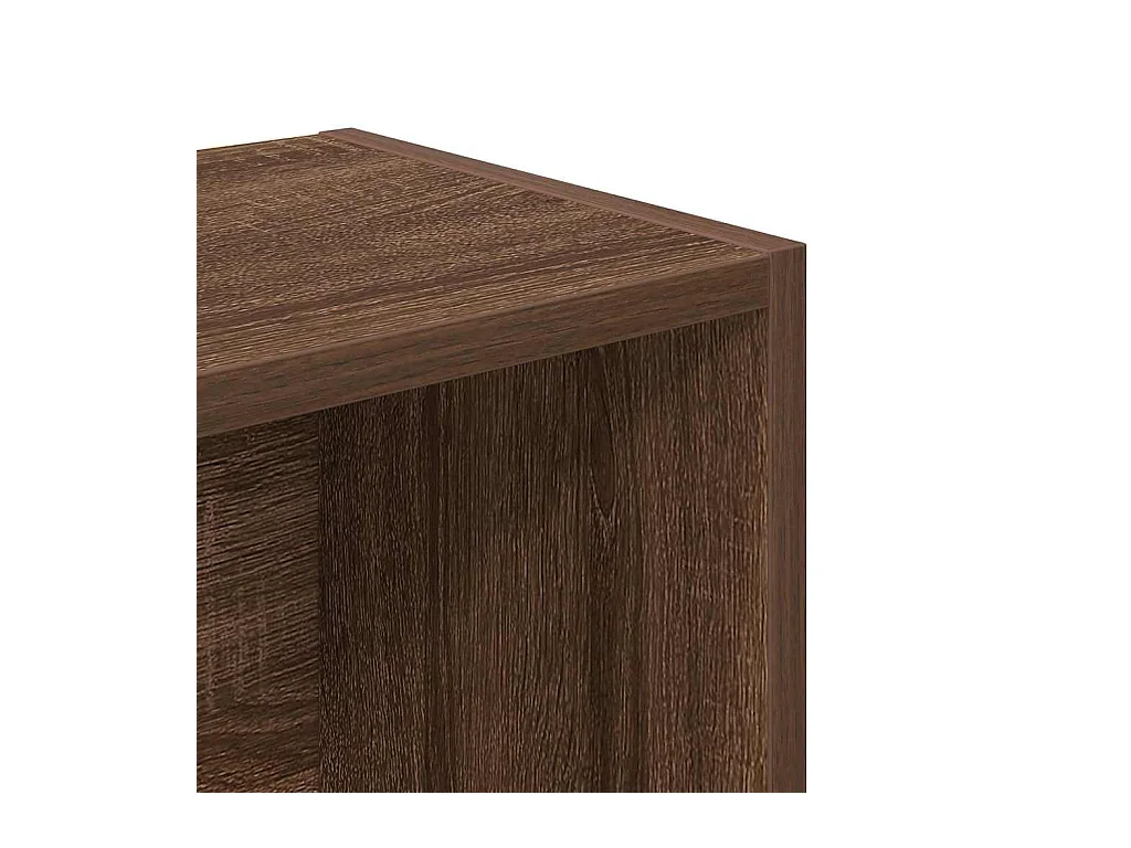 Bibliothèque chêne marron 31x24x102 cm bois d'ingénierie