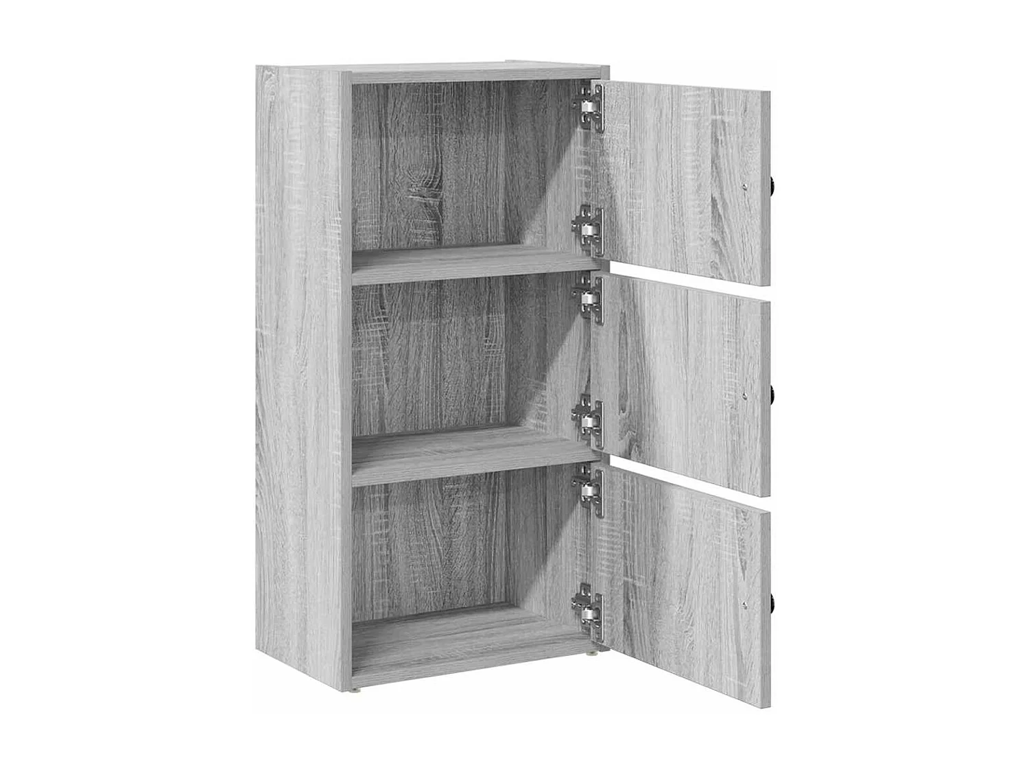 Bibliothèque sonoma gris 40x24x77 cm bois d'ingénierie