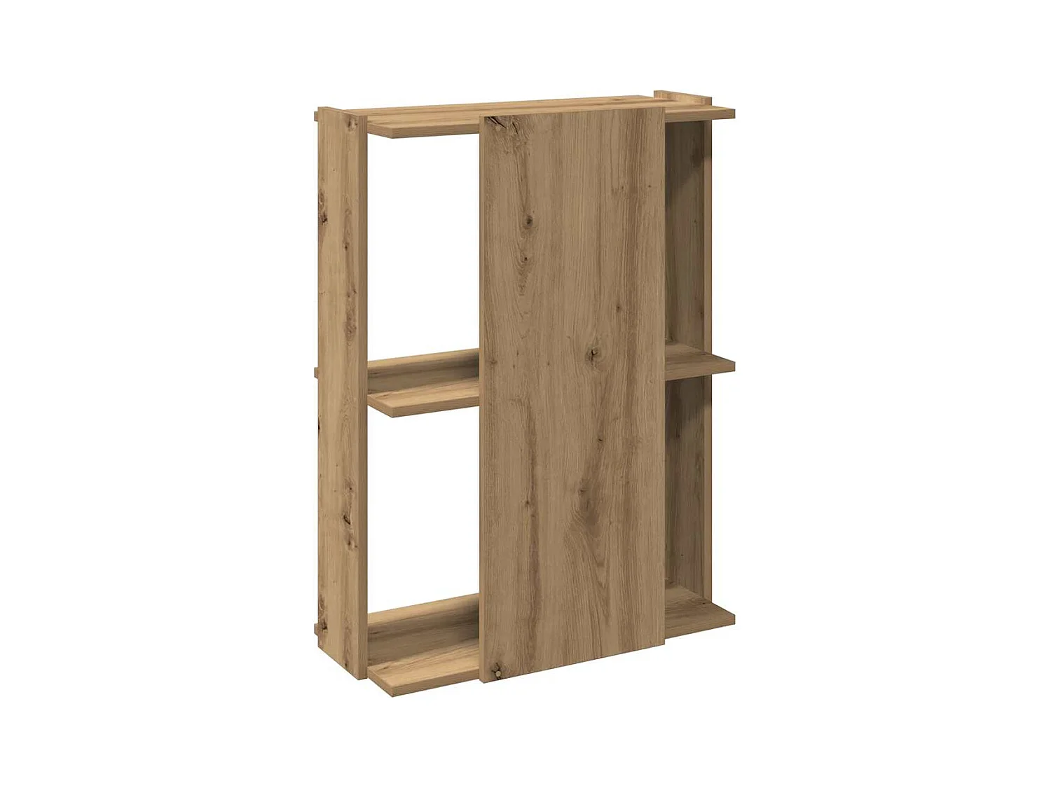 Bücherregal 3 Böden Artisan-Eiche 60x30x80 cm Holzwerkstoff