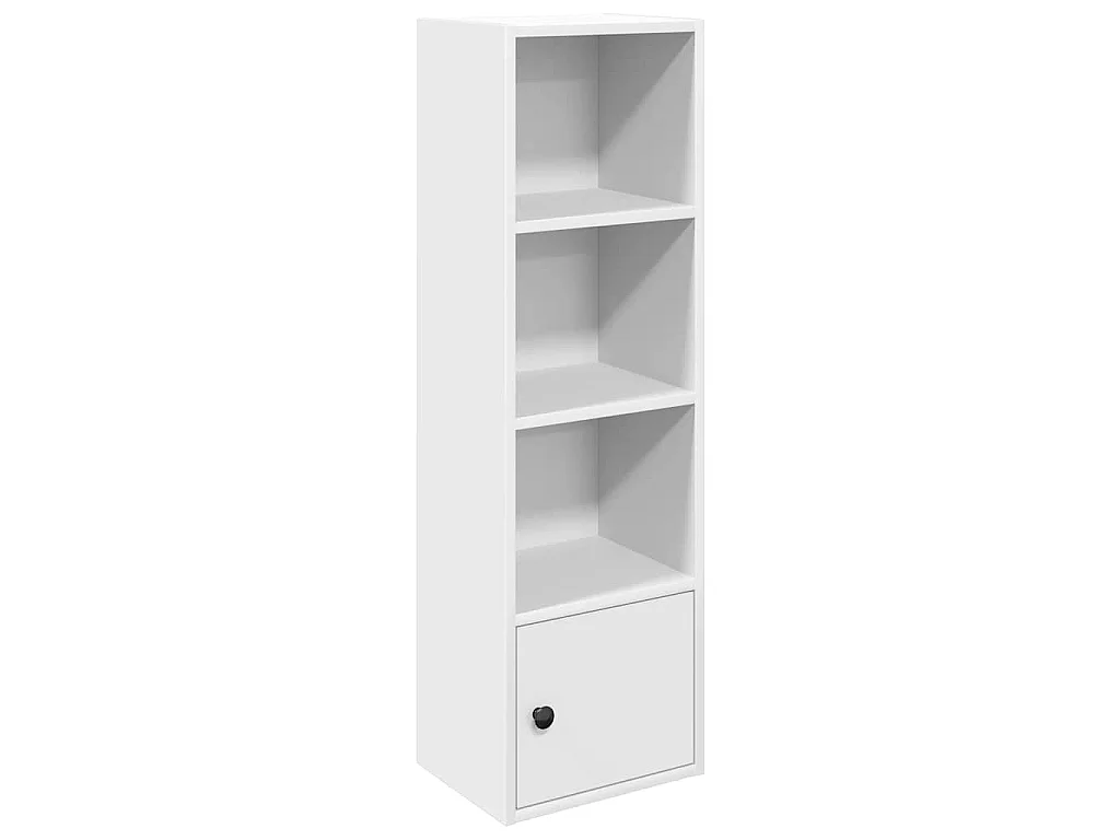 Bibliothèque blanc 31x24x102 cm bois d'ingénierie