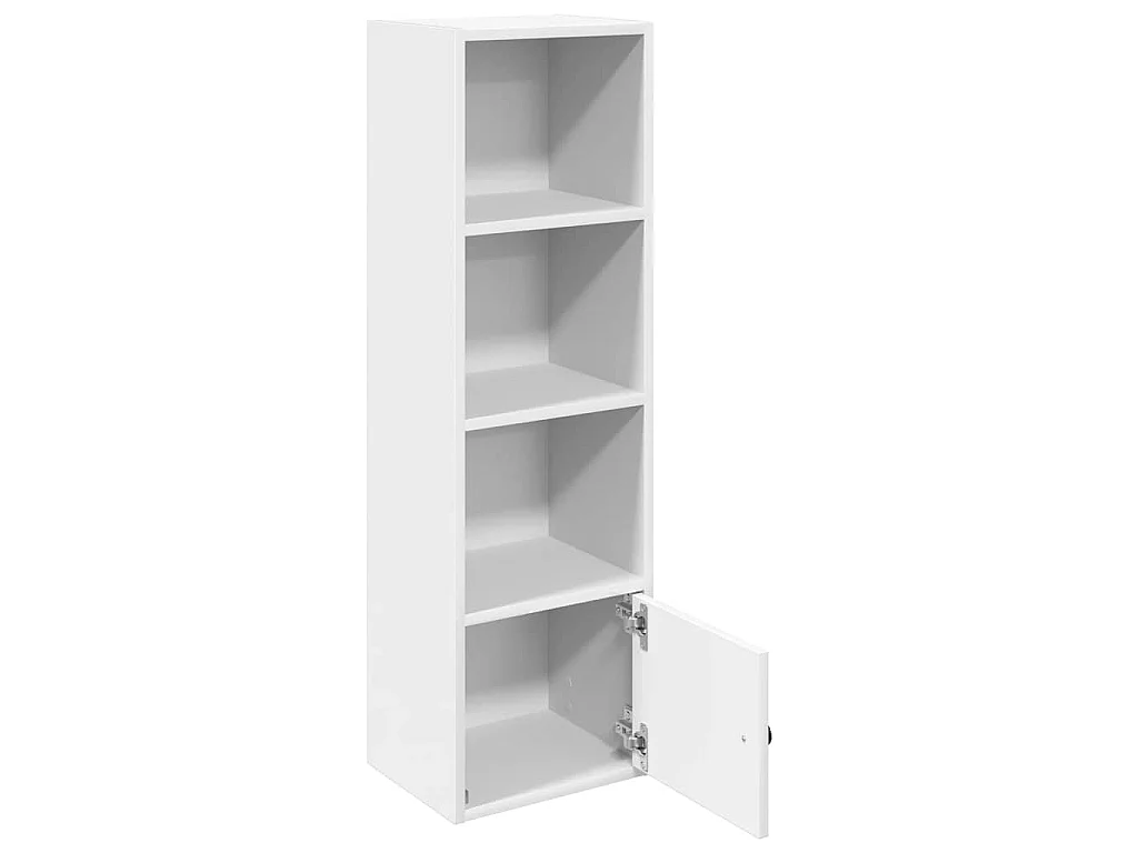 Bibliothèque blanc 31x24x102 cm bois d'ingénierie