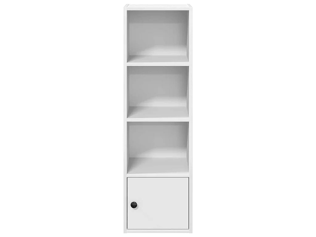 Bibliothèque blanc 31x24x102 cm bois d'ingénierie