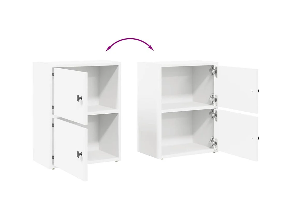 Bücherregal Weiß 40x24x52 cm Holzwerkstoff