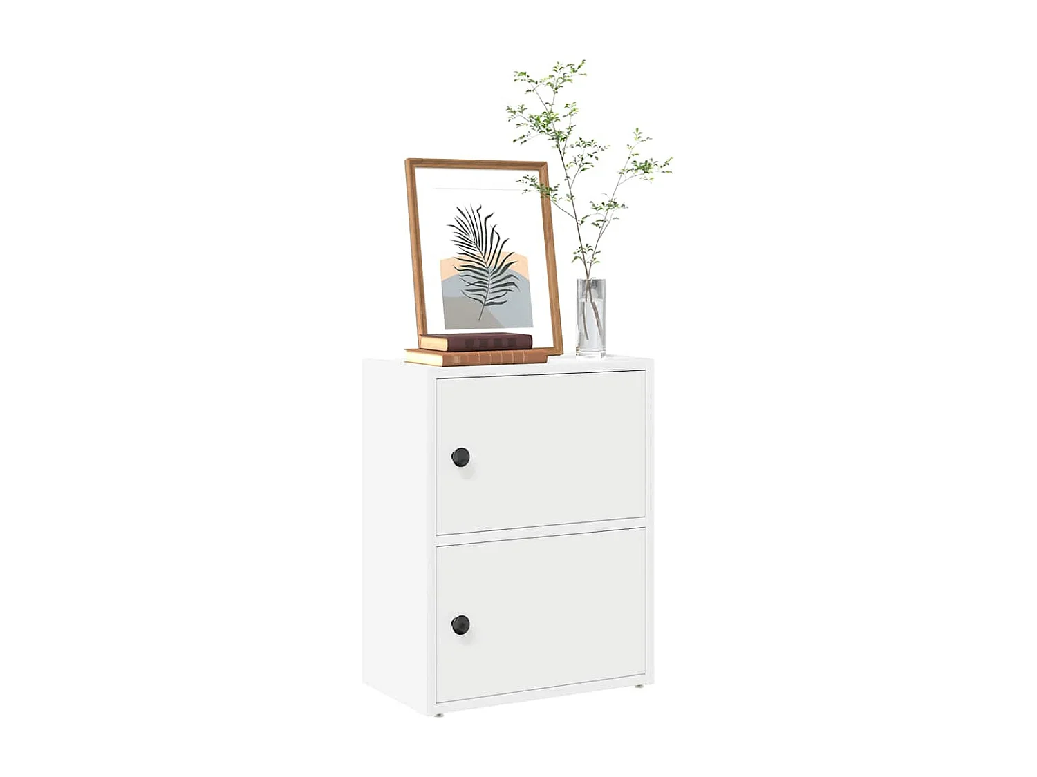 Libreria Bianca 40x24x52 cm in Legno Multistrato