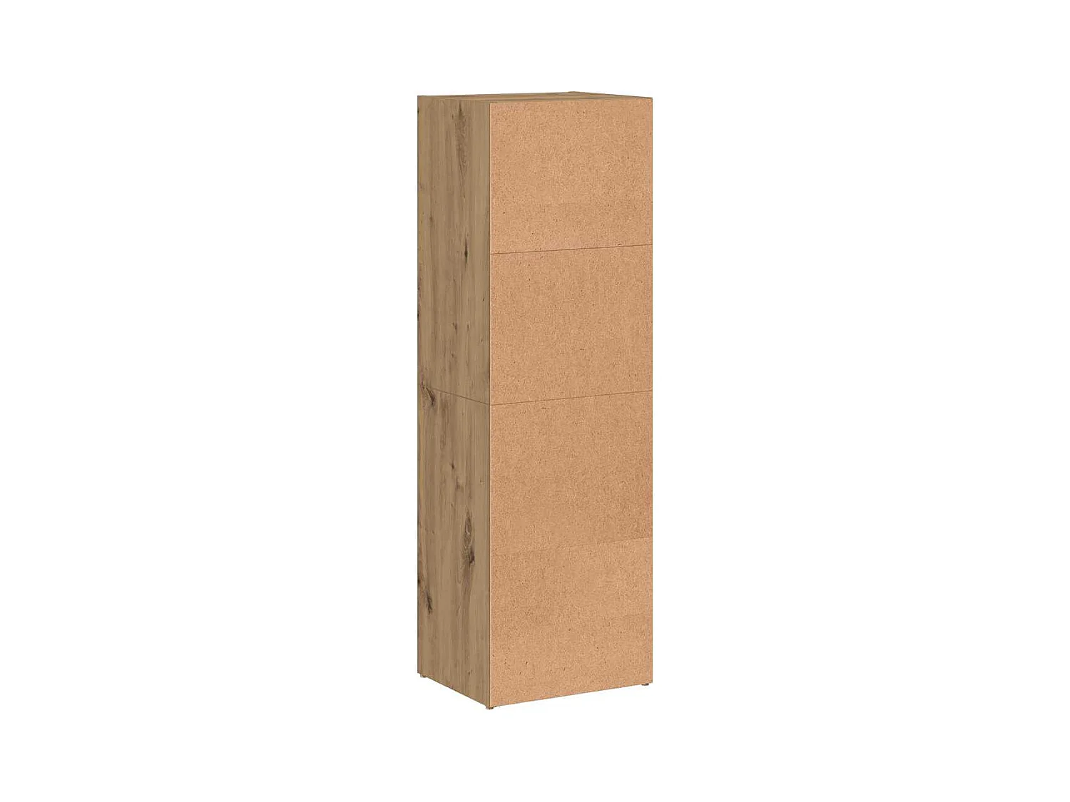 Boekenkast 36x30x114 cm bewerkt hout artisanaal eikenkleur