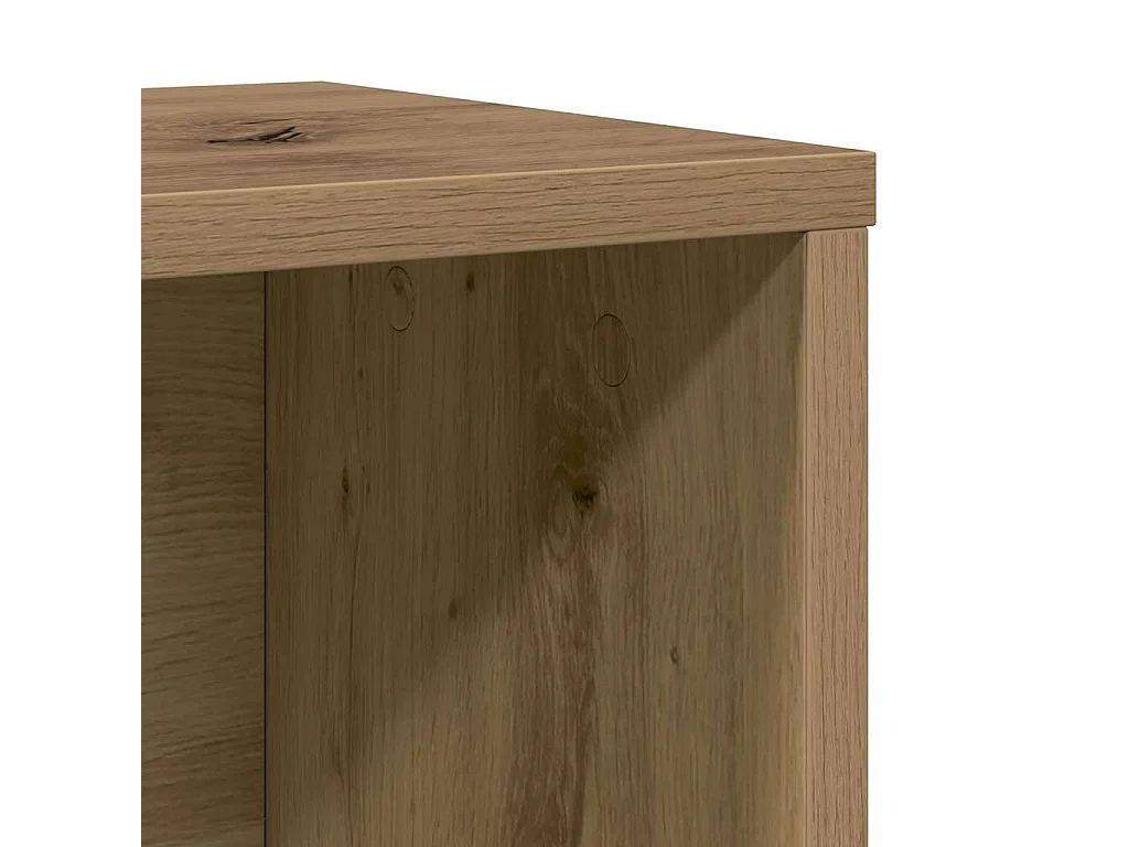 Bibliothèque chêne artisanal 60x24x101,5 cm bois d'ingénierie