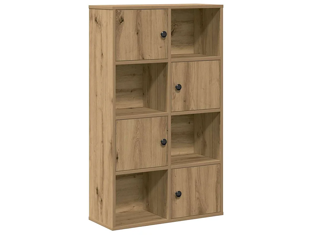 Bibliothèque chêne artisanal 60x24x101,5 cm bois d'ingénierie