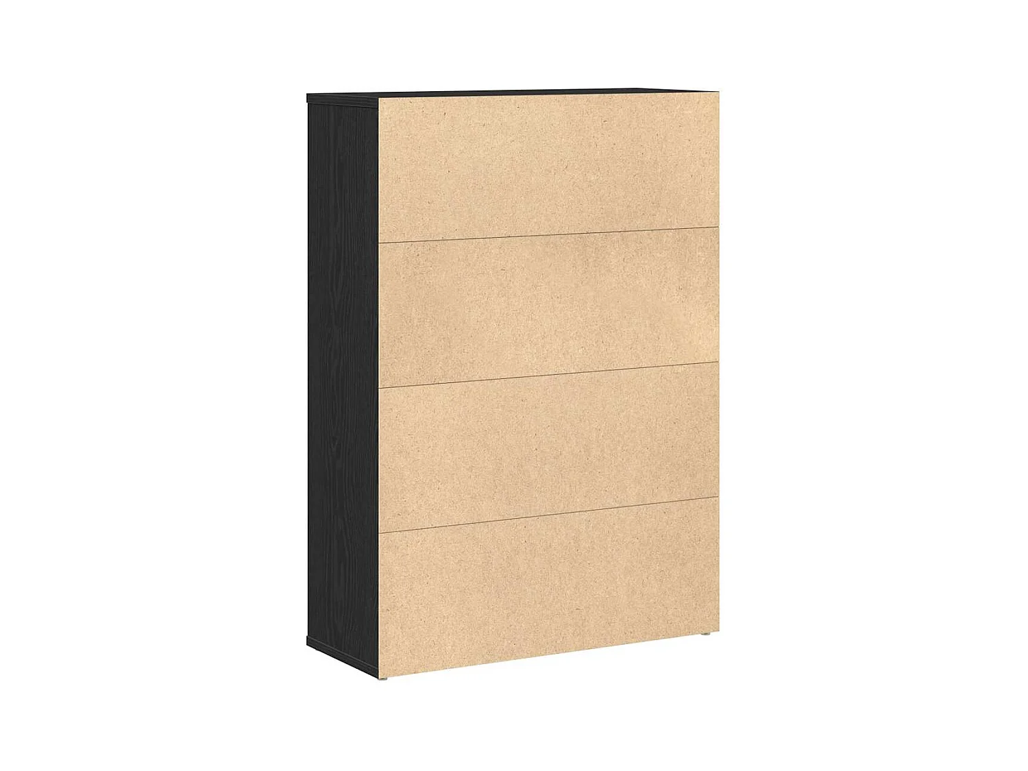 Bibliothèque chêne noir 60x24x85 cm bois d'ingénierie