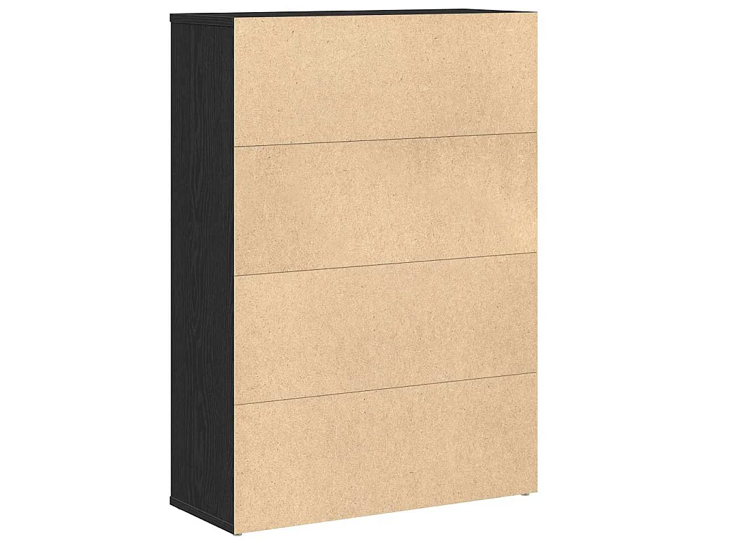 Estante 60x24x85 cm derivados de madeira carvalho preto