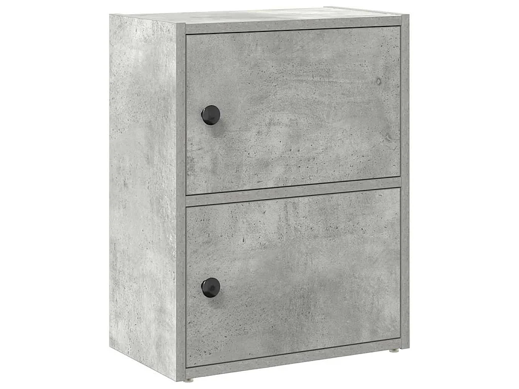 Libreria Grigio Cemento 40x24x52 cm in Legno Multistrato