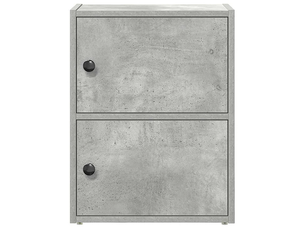 Libreria Grigio Cemento 40x24x52 cm in Legno Multistrato
