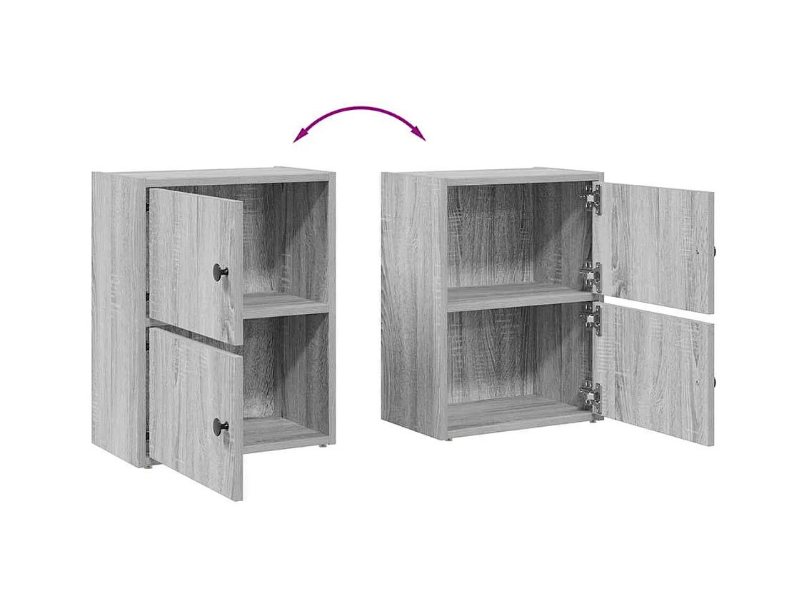 Bücherregal Grau Sonoma 40x24x52 cm Holzwerkstoff