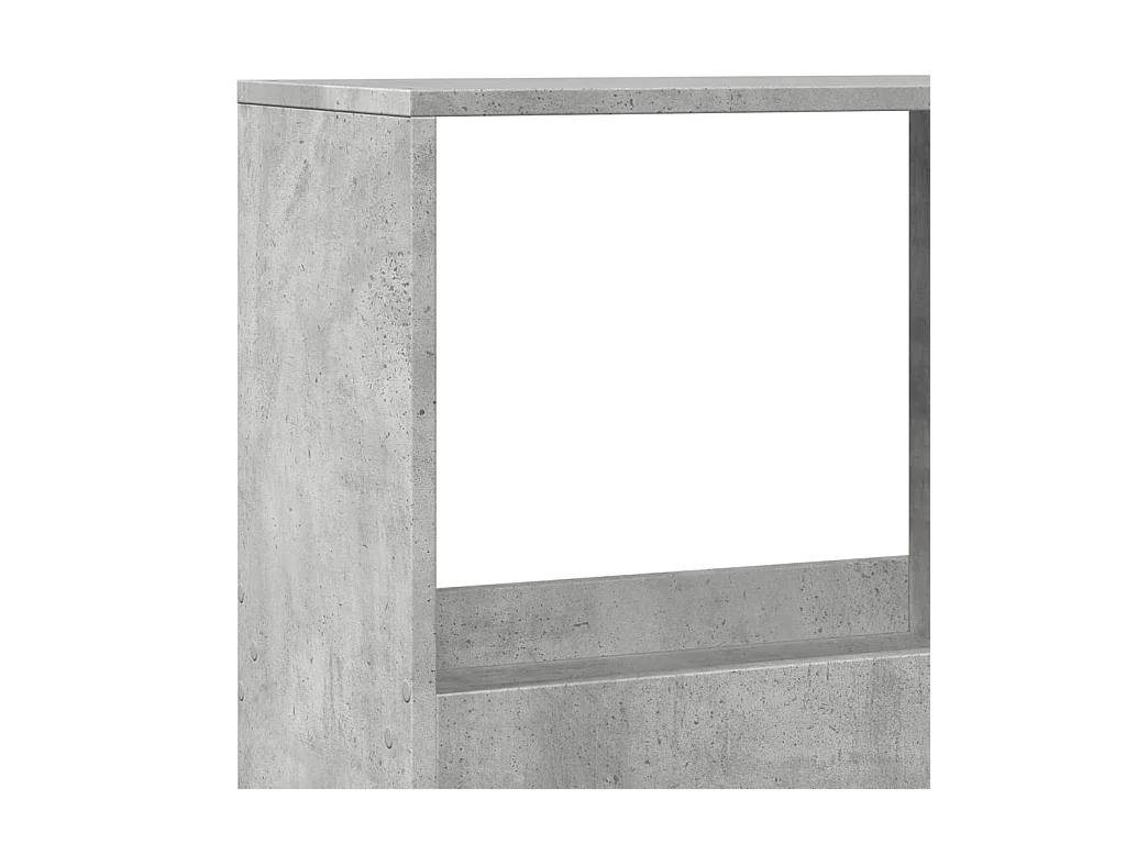 Libreria Grigio Cemento 100x33x175 cm in Legno Multistrato