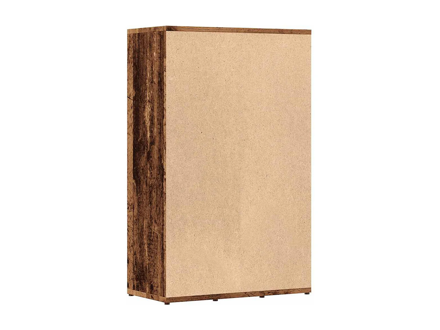 Boekenkast 50x25x80 cm bewerkt hout oud houtkleurig